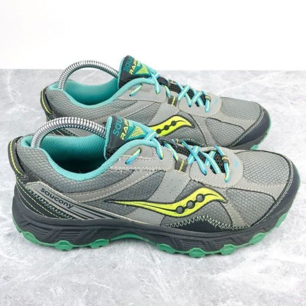 Saucony Grid Raptor TR Womens Size 10 Shoes Gray Trail Running Sneakers S15283-2